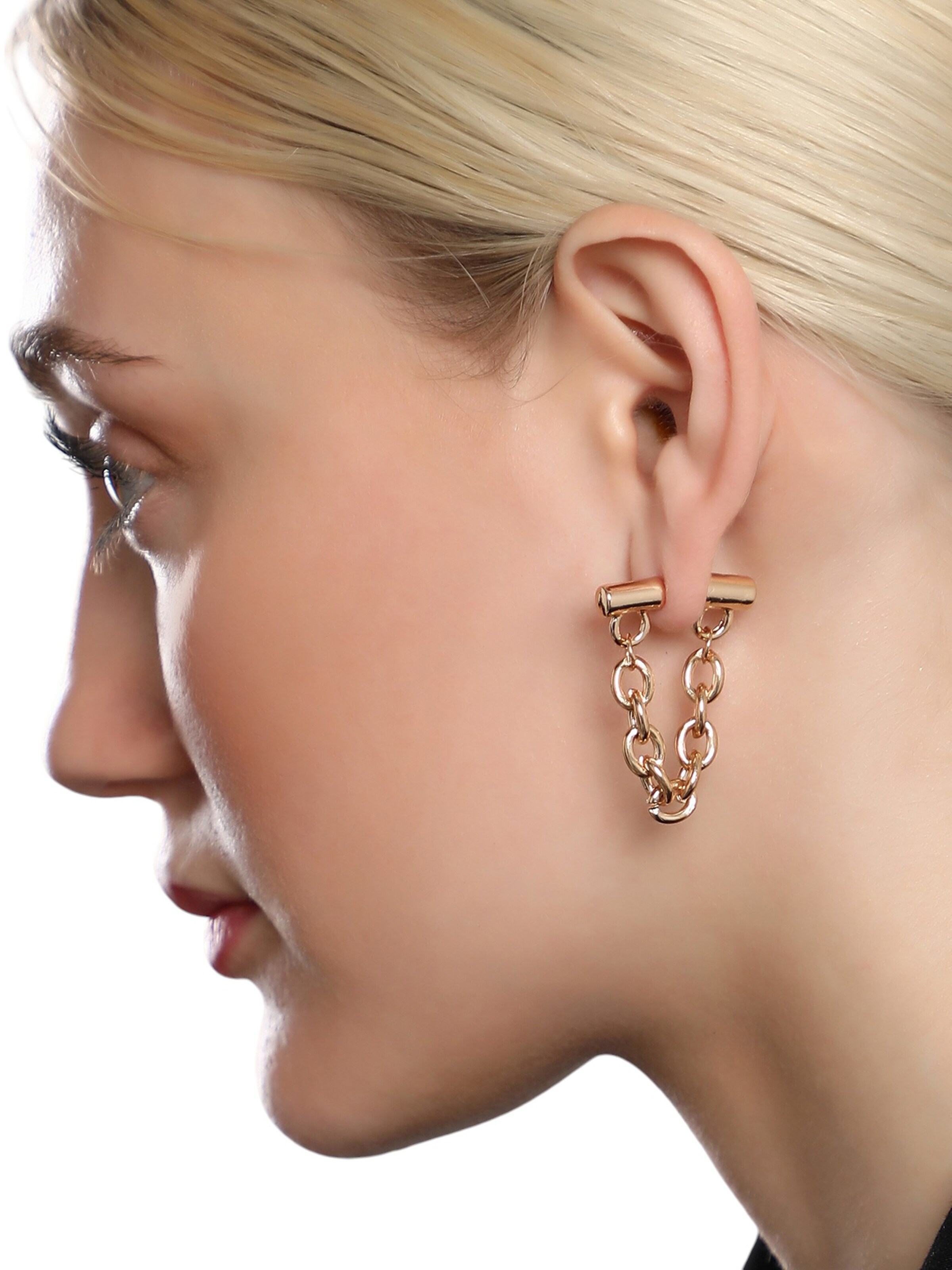 Boucles d'oreilles 'Neva' SOHI en or : devant