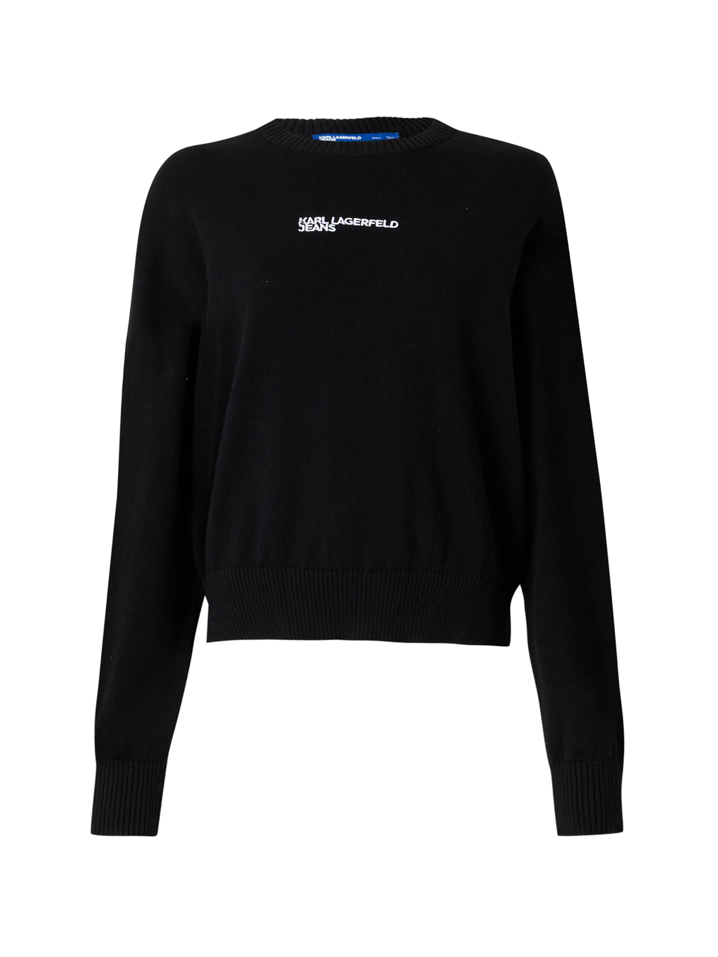 KARL LAGERFELD JEANS Pullover in Schwarz: Vorderseite