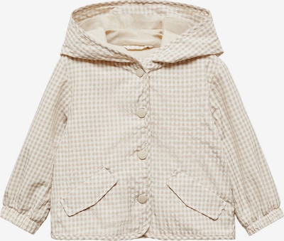 MANGO KIDS Tussenjas in de kleur Lichtbeige / Donkerbeige, Productweergave