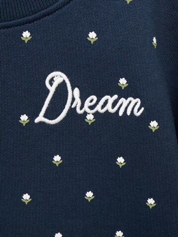 MANGO KIDS Sweatshirt 'SWEETSET' i blå