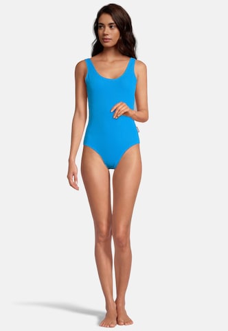 BECO the world of aquasports Bustier Badeanzug 'Crinkle Classic' in Blau
