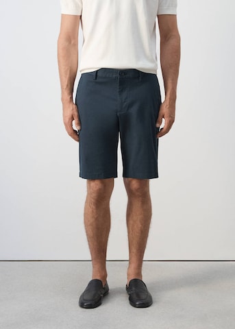 MANGO MAN Slim fit Chino Pants 'Gracia' in Blue: front