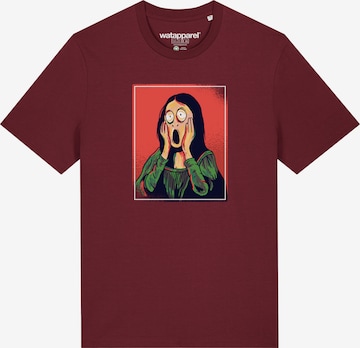 Watapparel Shirt 'Mona Lisa Scream' in Red: front