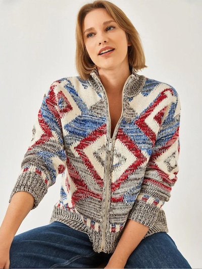 Bianco Lucci Strickjacke 'Strickjacken'‌‌‌‌‌‌‌‌‌‌ in S-M in mischfarben, Produktansicht