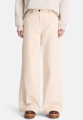 Wide leg Pantaloni di TIMBERLAND in beige: frontale