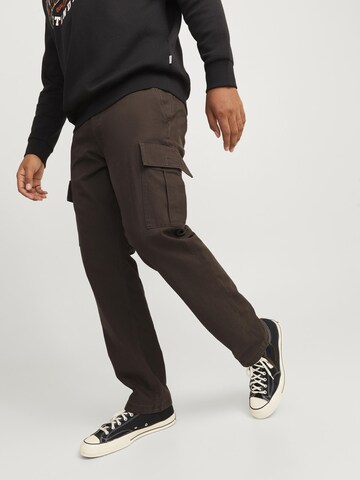 Jack & Jones Plus Loosefit Cargobukser i brun