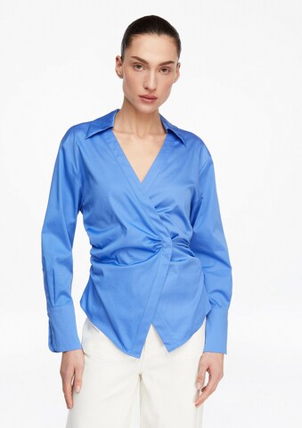 COMMA Bluse in Blau: Vorderseite