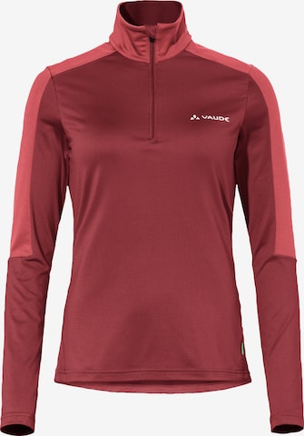 VAUDE Sports sweater 'Livigno' in Red: front