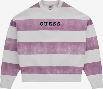 GUESS Sweatshirt in Purple: front