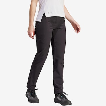 Regular Pantalon outdoor 'Xperior' ADIDAS TERREX en noir