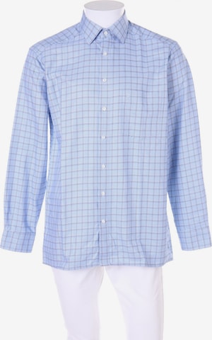 OLYMP Button Up Shirt in M in Blue: front