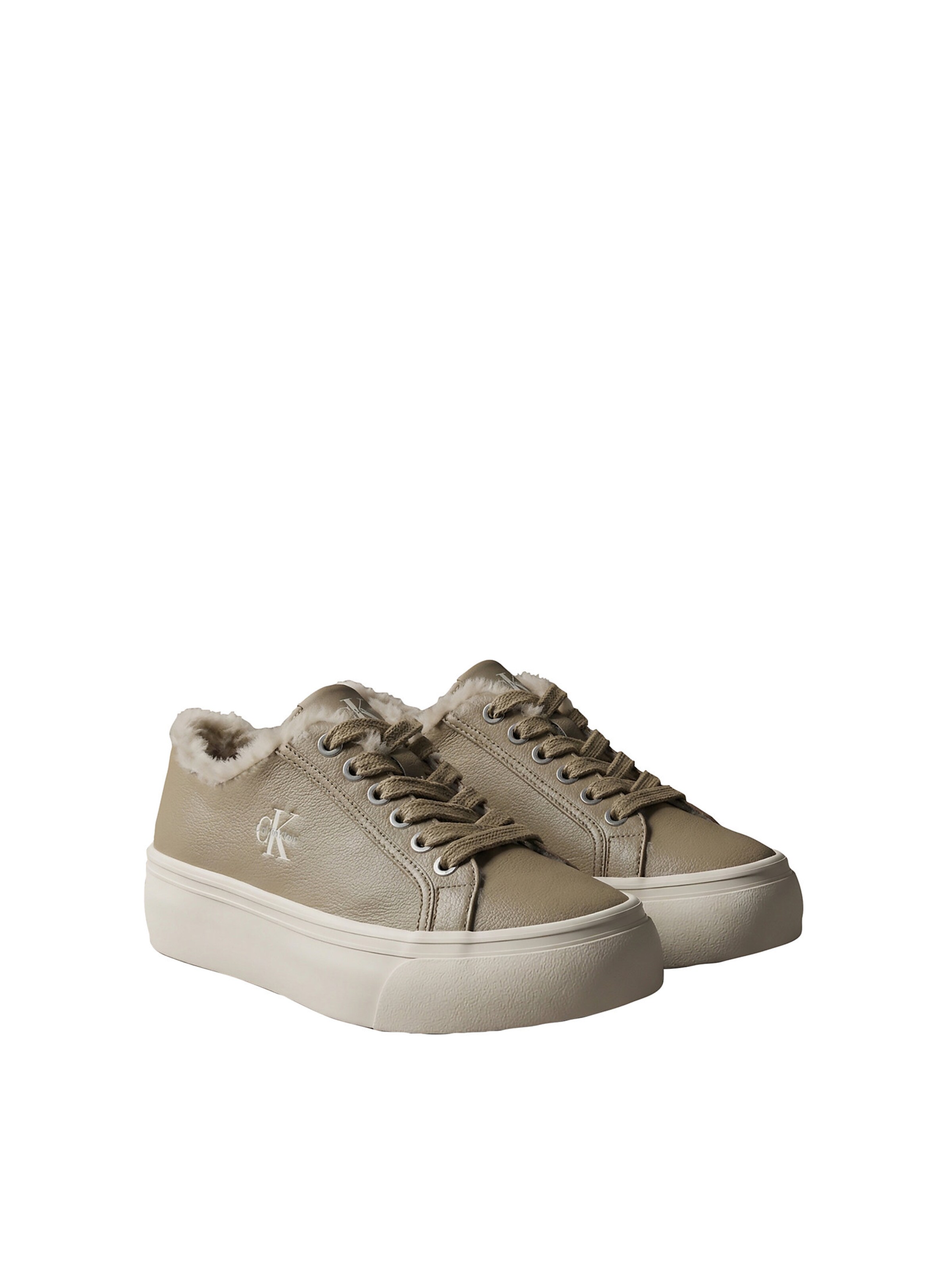 Calvin Klein Regular Platform trainers in Brown