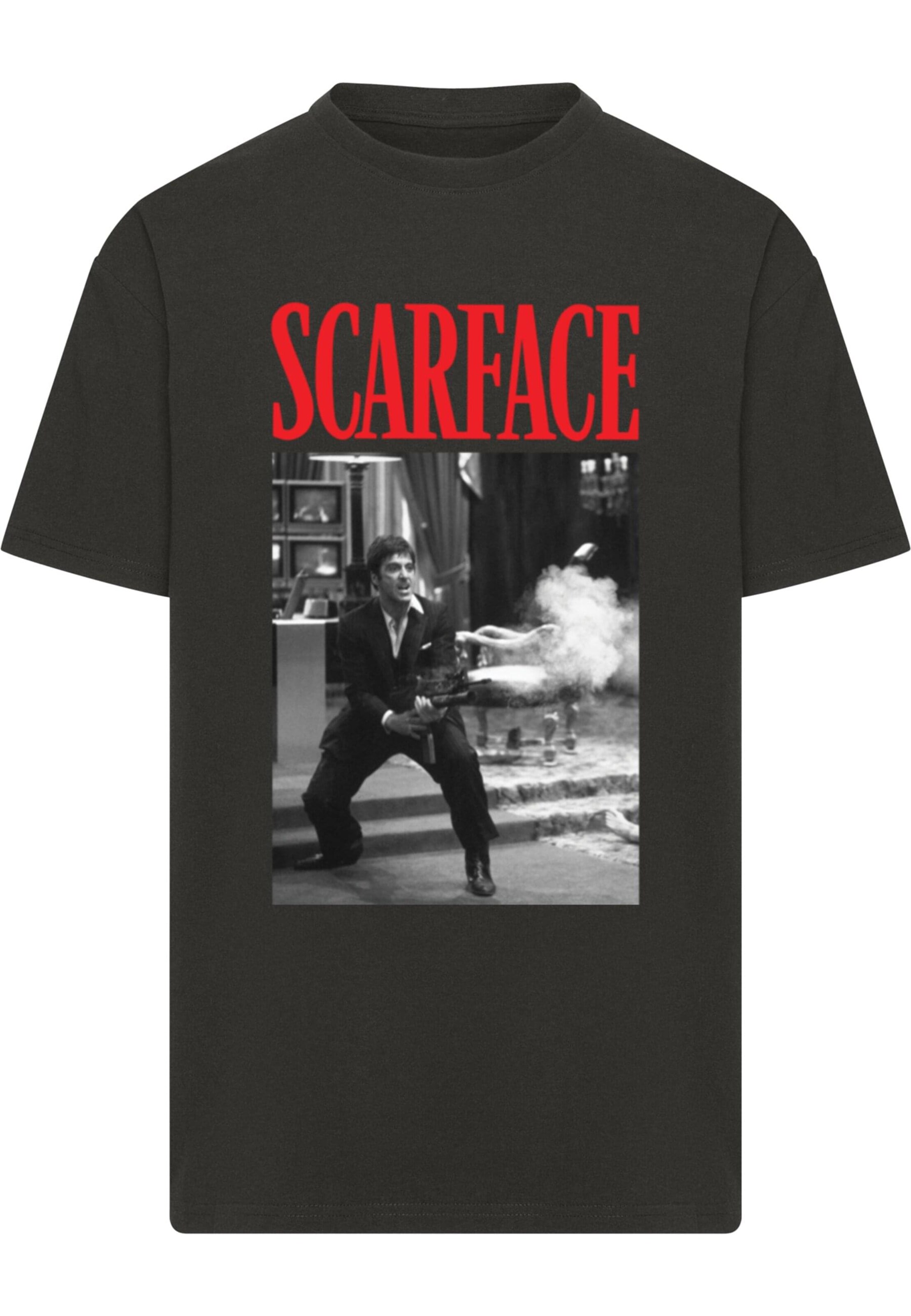 T-Shirt 'Scarface - Say Hello' Merchcode en noir : devant