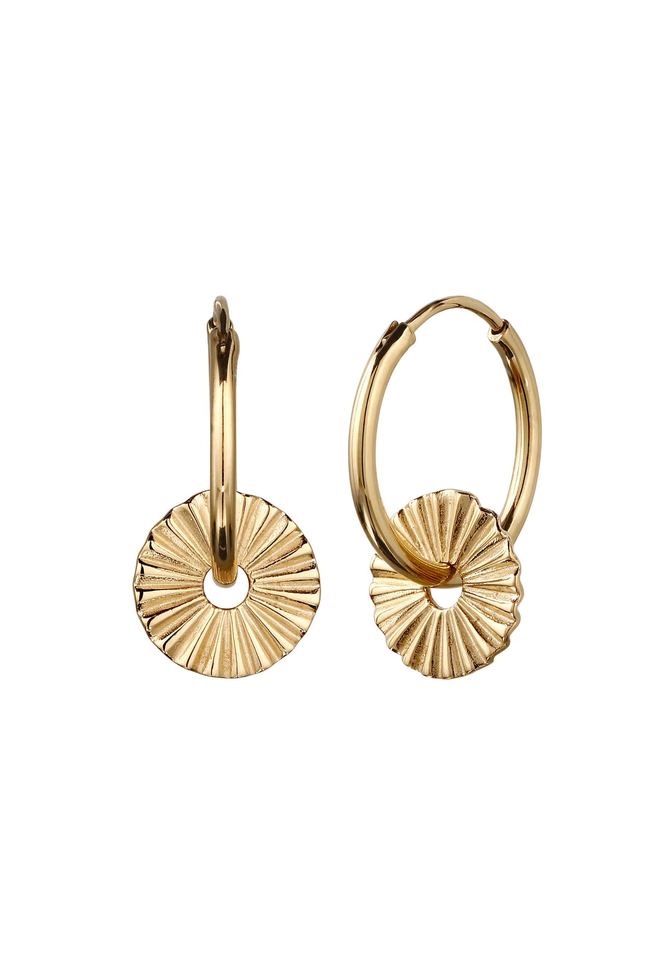 Boucles d'oreilles ELLI en or : devant