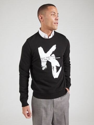 Felpa di Karl Lagerfeld in nero: frontale