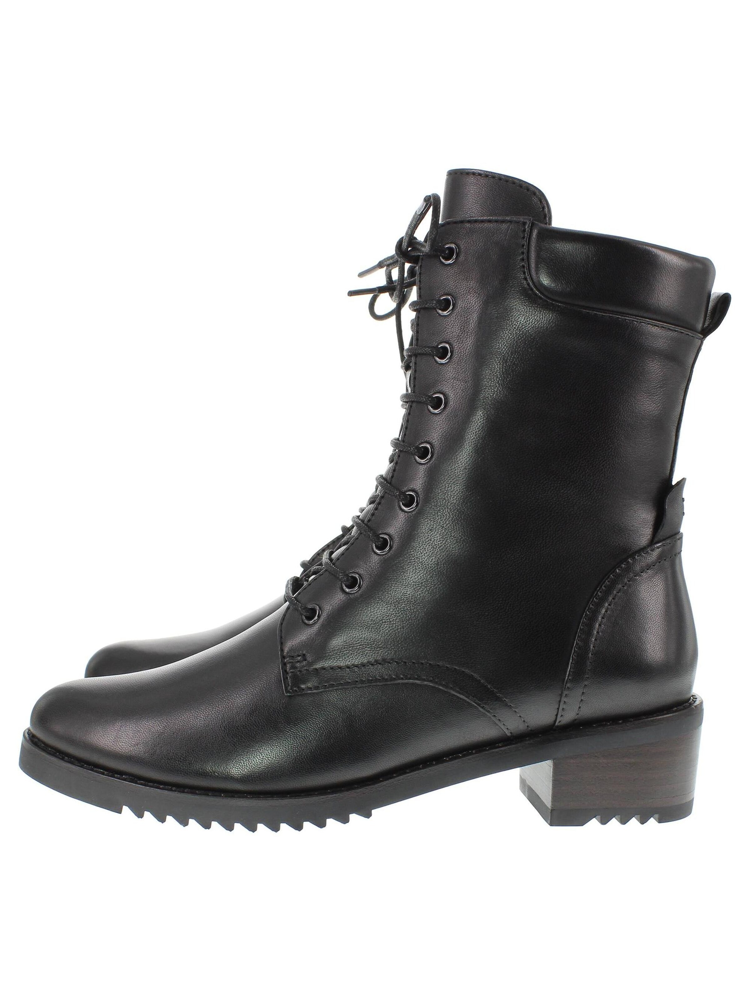 Everybody Schnürstiefelette 'BIONDA'‌‌ in Schwarz