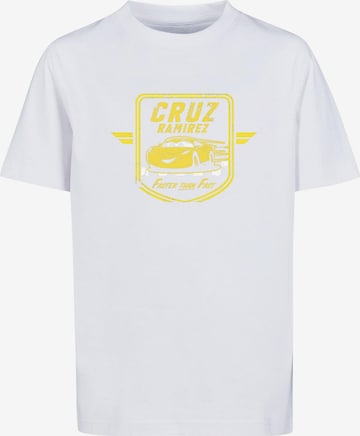 ABSOLUTE CULT T-Shirt 'Cars - Cruz Ramirez' in Weiß: predná strana