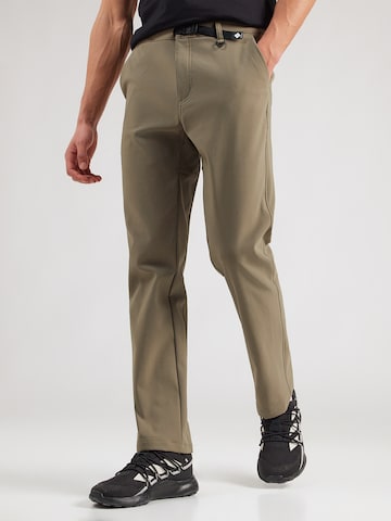 COLUMBIA Regularen Outdoor hlače 'Time to Trail' | zelena barva: sprednja stran