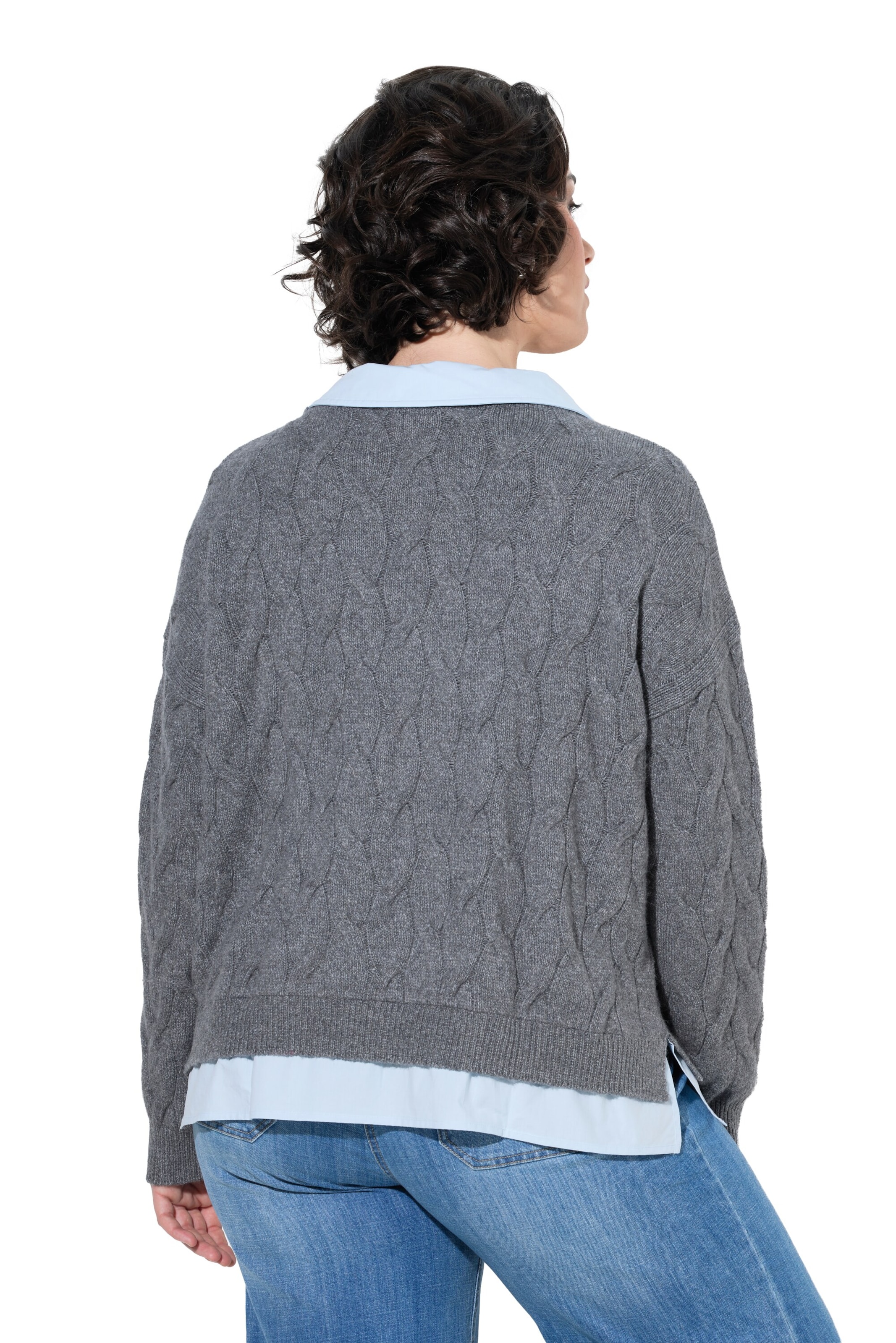 Ulla Popken Pullover in Grau