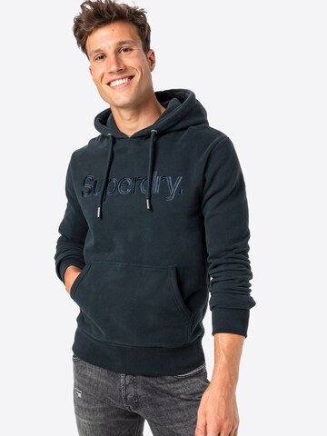 Superdry Sweatshirt in Blue: front