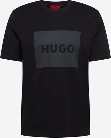 HUGO T-Shirt 'Dulive222' in Schwarz: predná strana