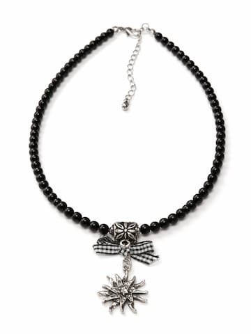 Allgäu Rebell Kette 'Edelweiß'‌‌‌‌‌‌‌‌ in Schwarz: Vorderseite