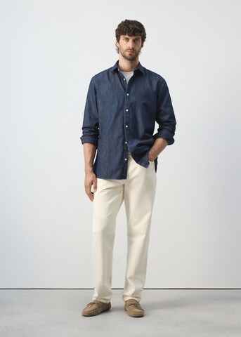 MANGO MAN Regular fit Button Up Shirt 'Chali' in Blue