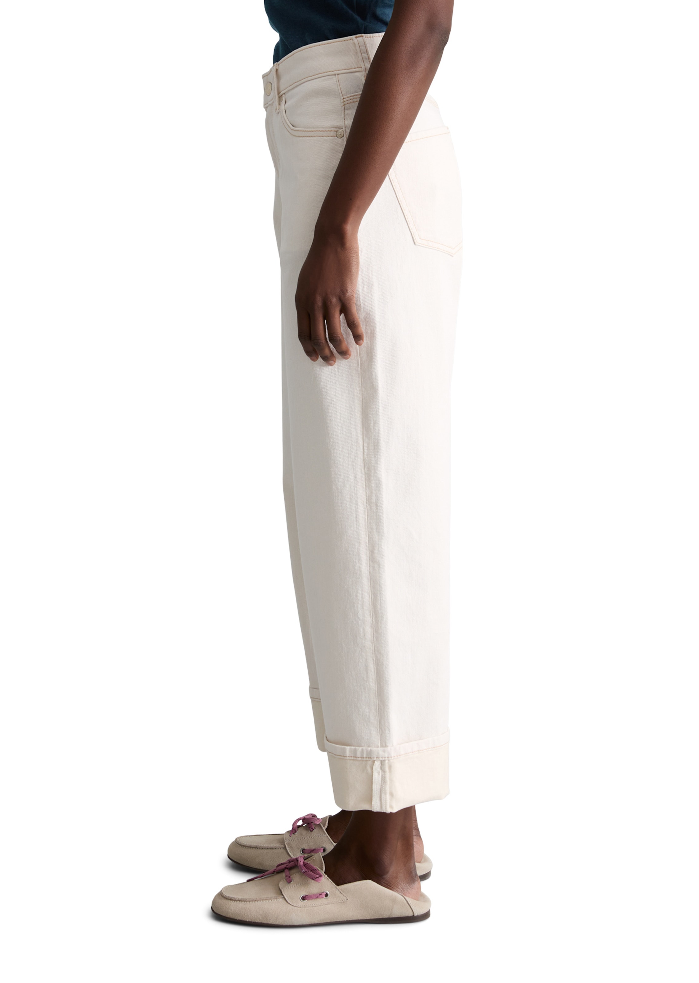 Marc O'Polo DENIM Wide leg Jeans 'Tomma' in White