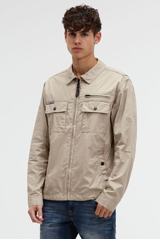 CAMP DAVID Between-Season Jacket in Beige: front