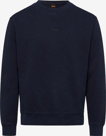 BOSS Sweatshirt 'Wefade' in Blue: front