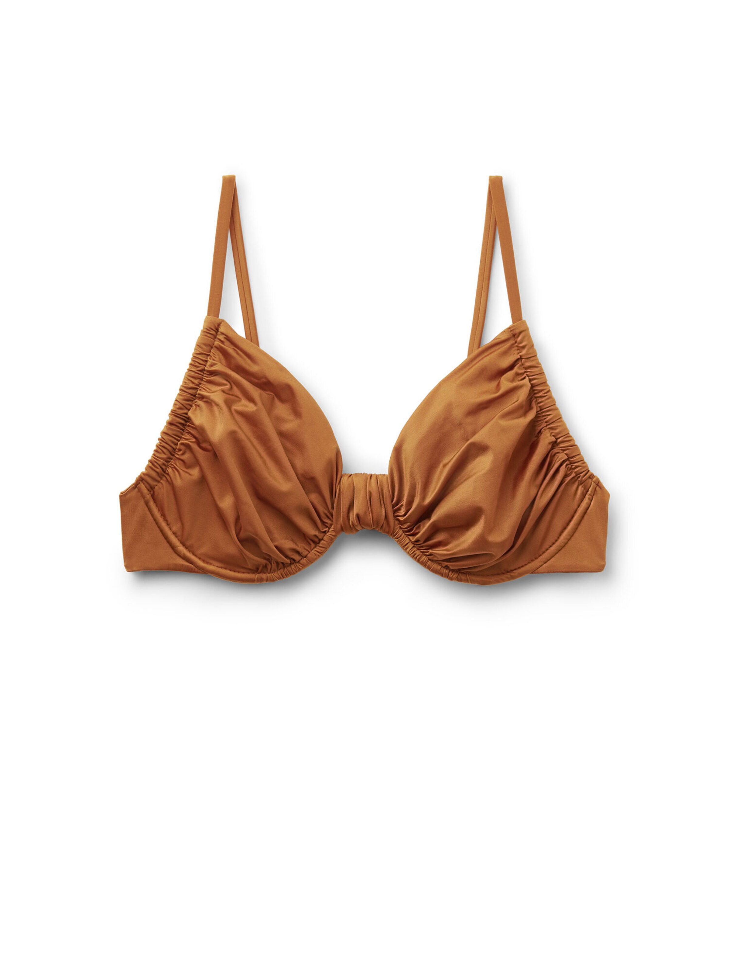 CALZEDONIA Bikinitop in Braun: Vorderseite