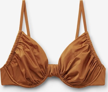 CALZEDONIA Bikinitop in Braun: Vorderseite