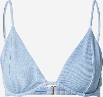 BILLABONG Triangle Bikini top in Blue: front