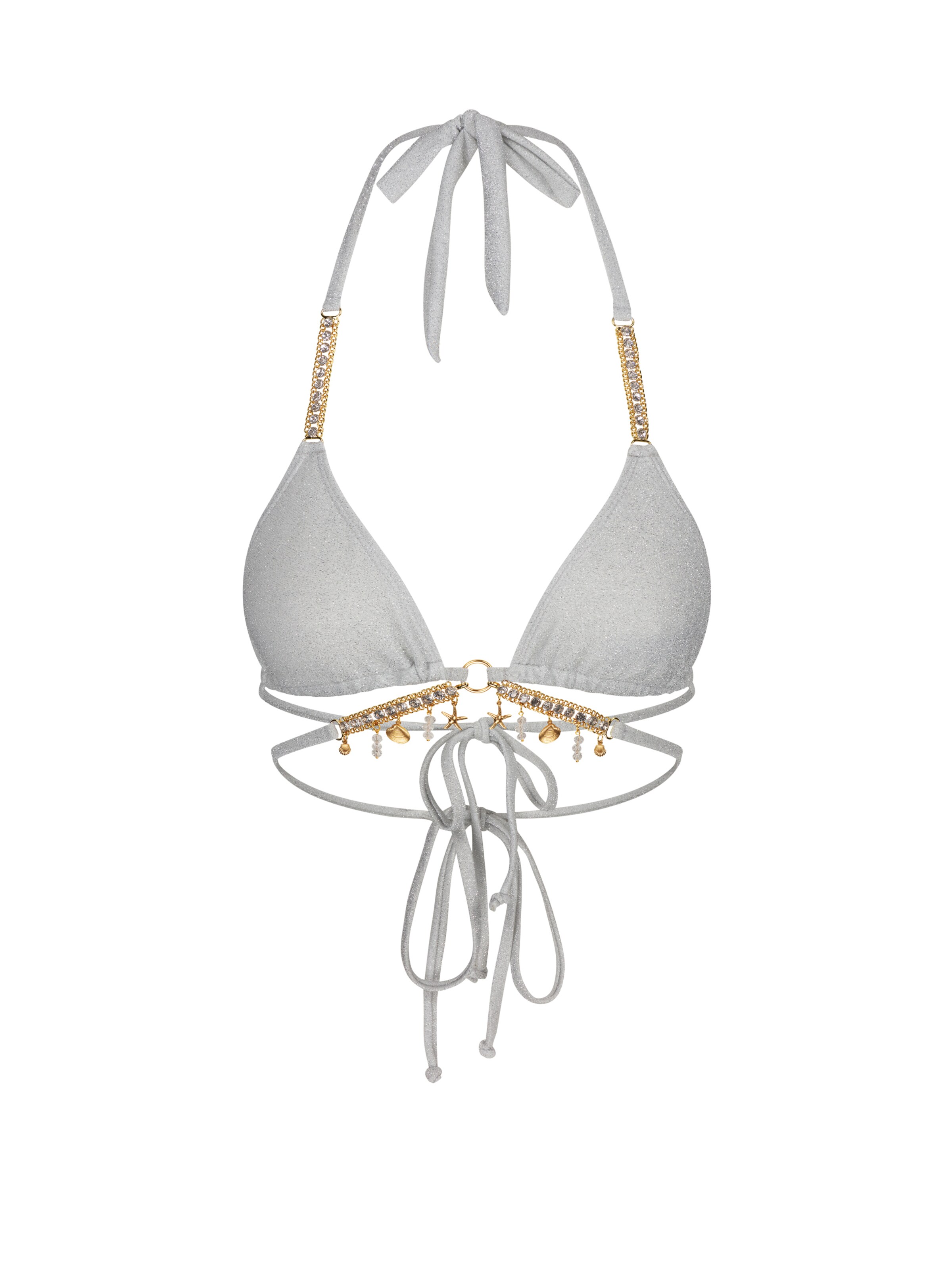 Moda Minx Bikini top in White: front