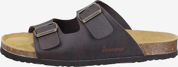 DR. BRINKMANN Pantolette 'Bonillo' in Braun: Vorderseite