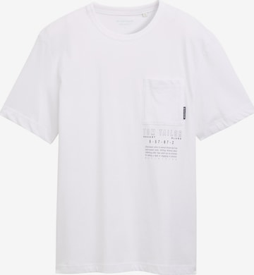 TOM TAILOR Shirt in Wit: voorkant
