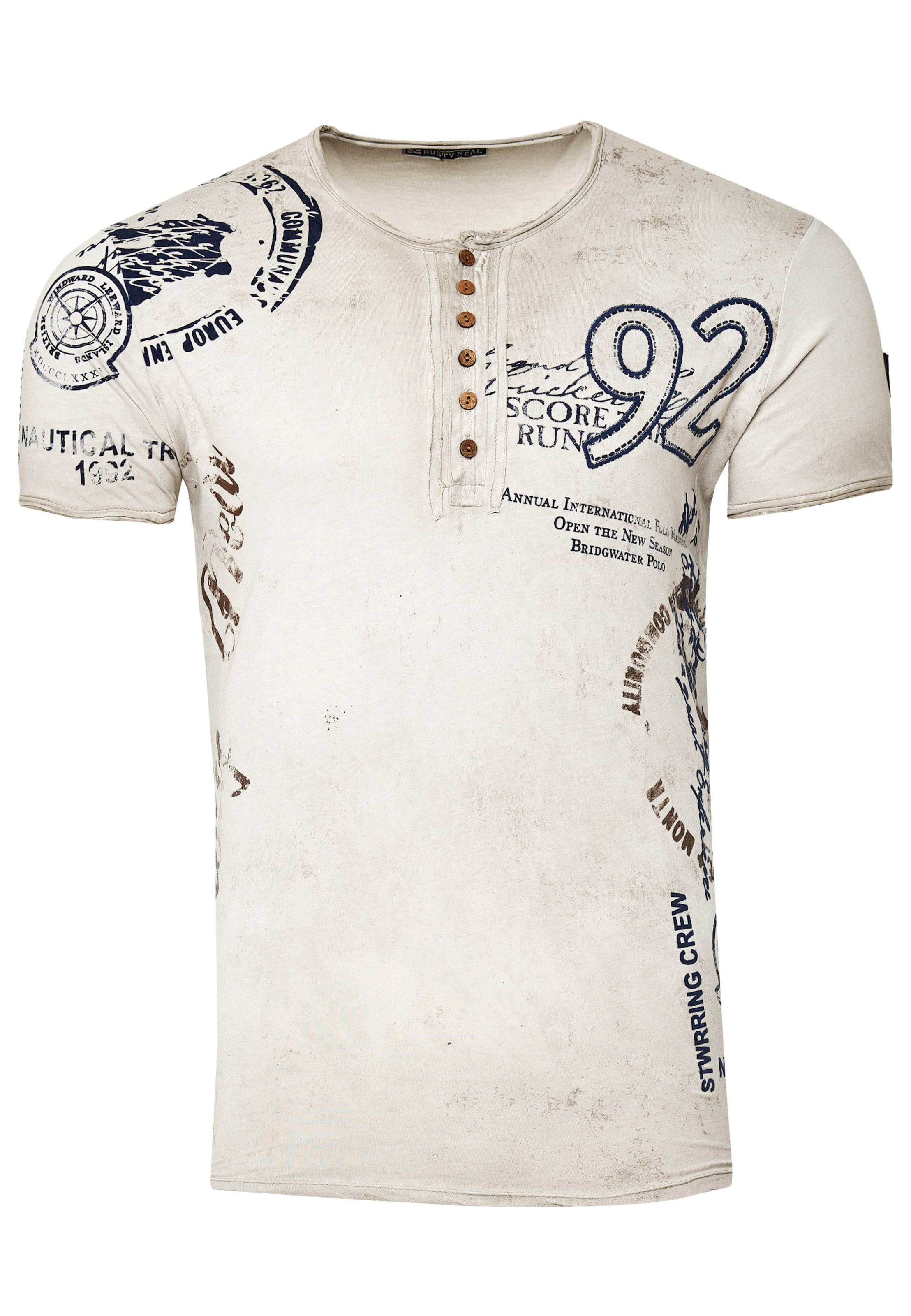 Rusty Neal Shirt in Beige: voorkant