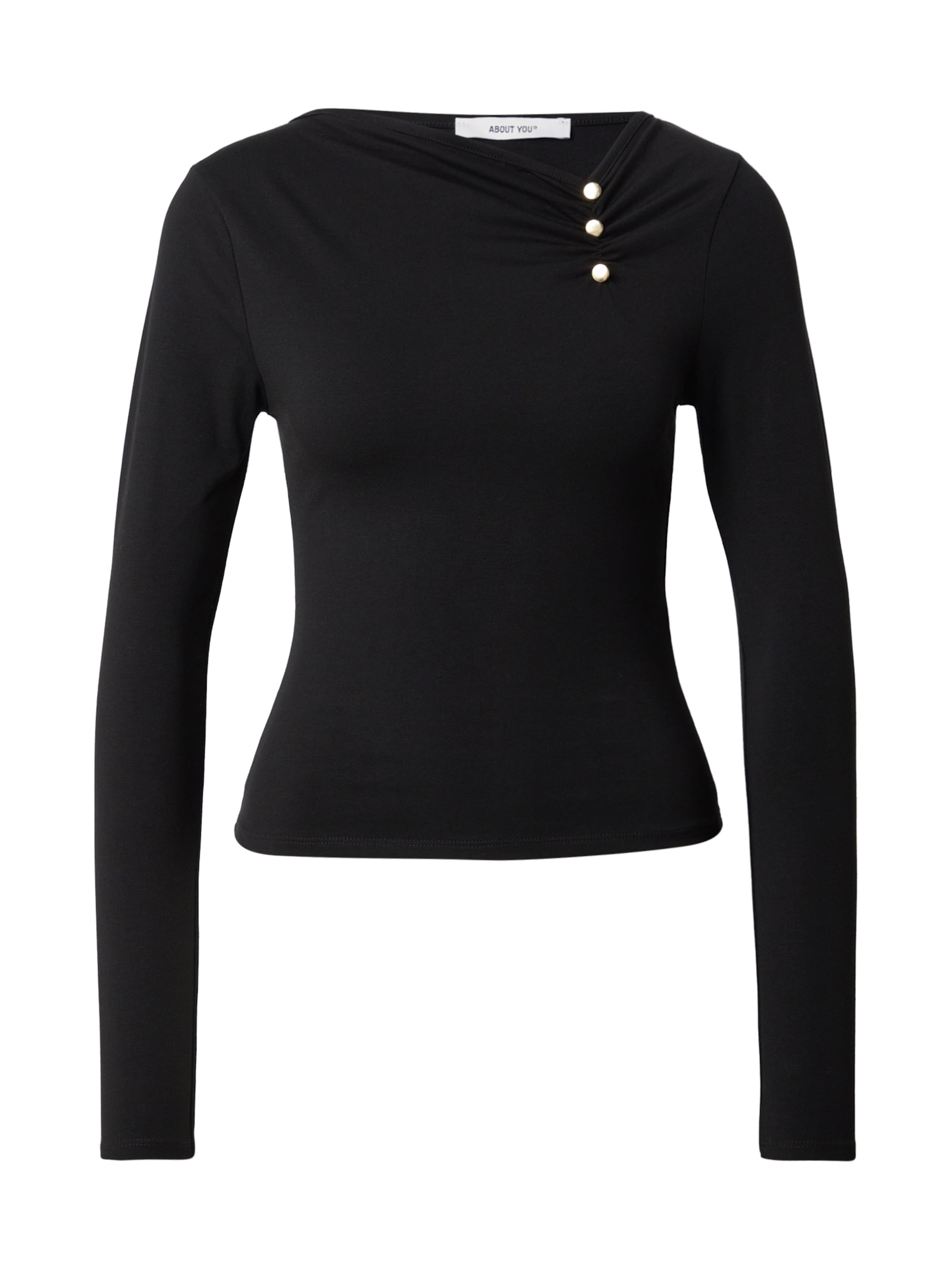 T-shirt 'Liv' ABOUT YOU en noir : devant