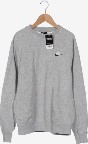 NIKE Sweatshirt & Zip-Up Hoodie in M in Grey: front