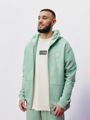 Veste de survêtement FCBM en vert : devant