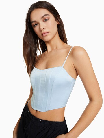 Bershka Top w kolorze niebieski