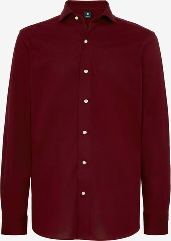 Boggi Milano Button Up Shirt in Red: front