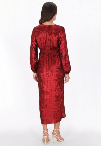 faina Avondjurk in Rood