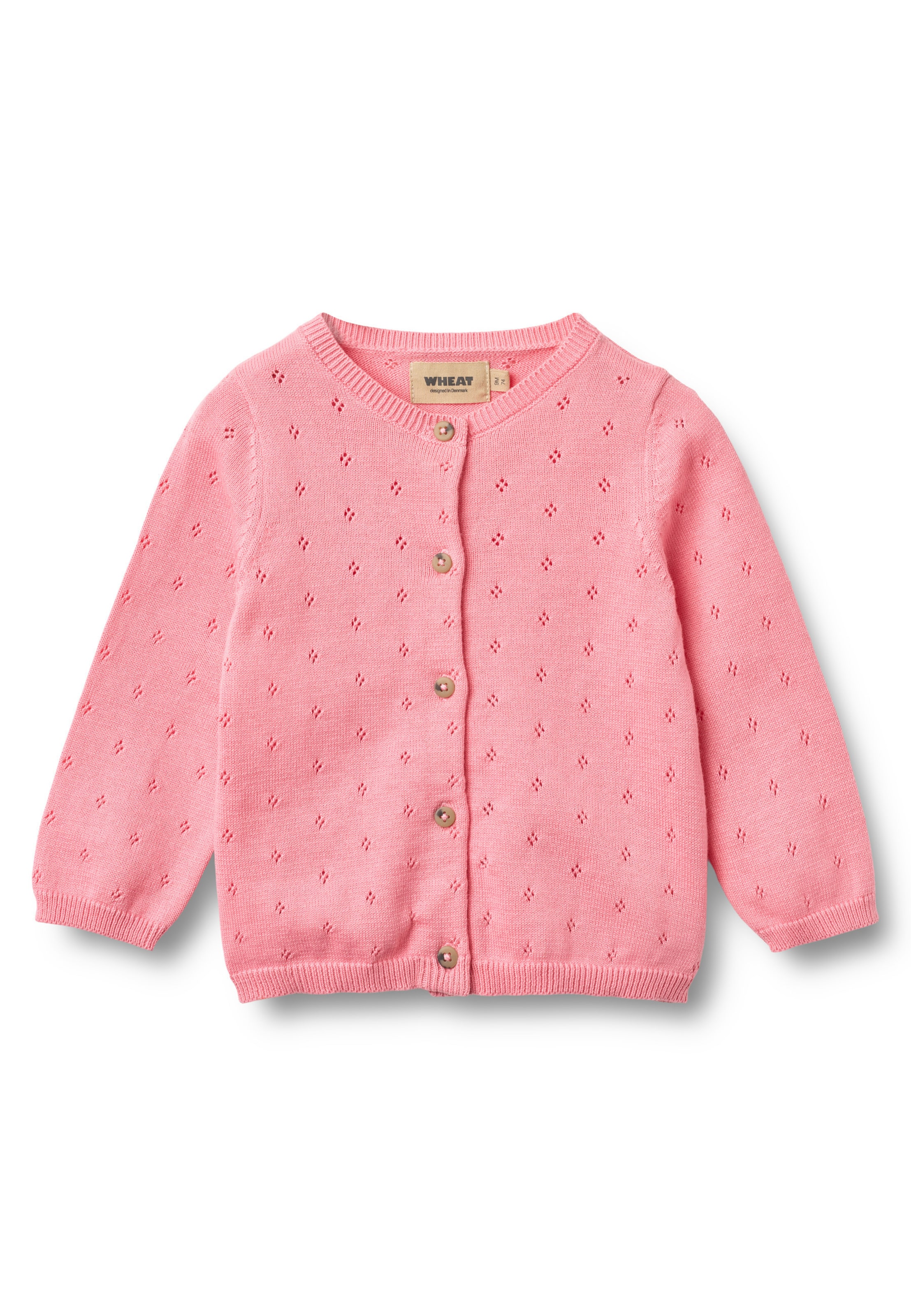 Cardigan WHEAT en rose : devant