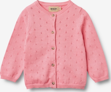 Cardigan WHEAT en rose : devant
