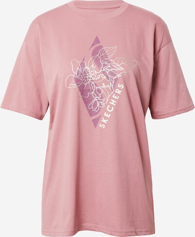 Skechers Performance Camiseta funcional en lila oscuro / rosa / blanco, Vista del producto