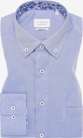 ETERNA Regular fit Button Up Shirt in Blue