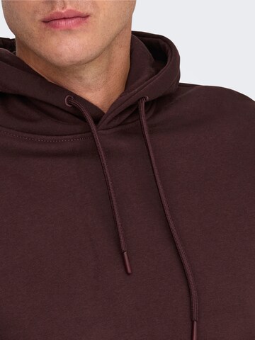 Only & Sons Sweatshirt 'ONSCONNOR' in Rot