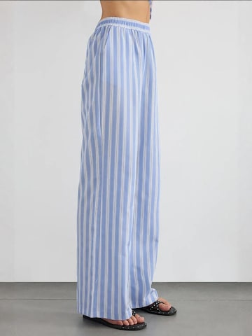 Hiccup Wide Leg Hose in Blau
