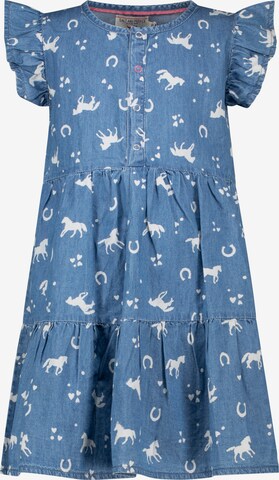 SALT AND PEPPER Dress 'Dream Horse' in Blue: front